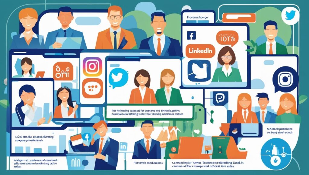 What do businesses that conduct B2B social media marketing do?